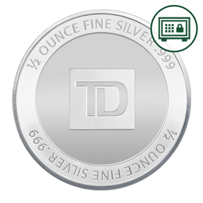 A picture of a Rond d’argent TD de 1/2 oz - Stockage sécurisé